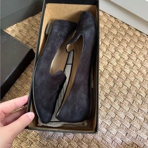 J. Crew Cleo Black Suede Loafers Flats